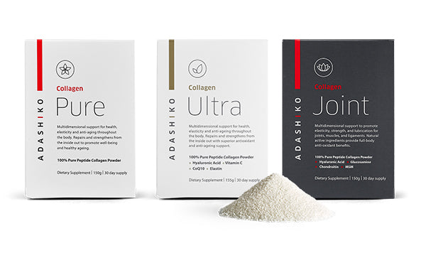 Three Collagen Powders | Adashiko Collagen | 100% Natural Skin Care