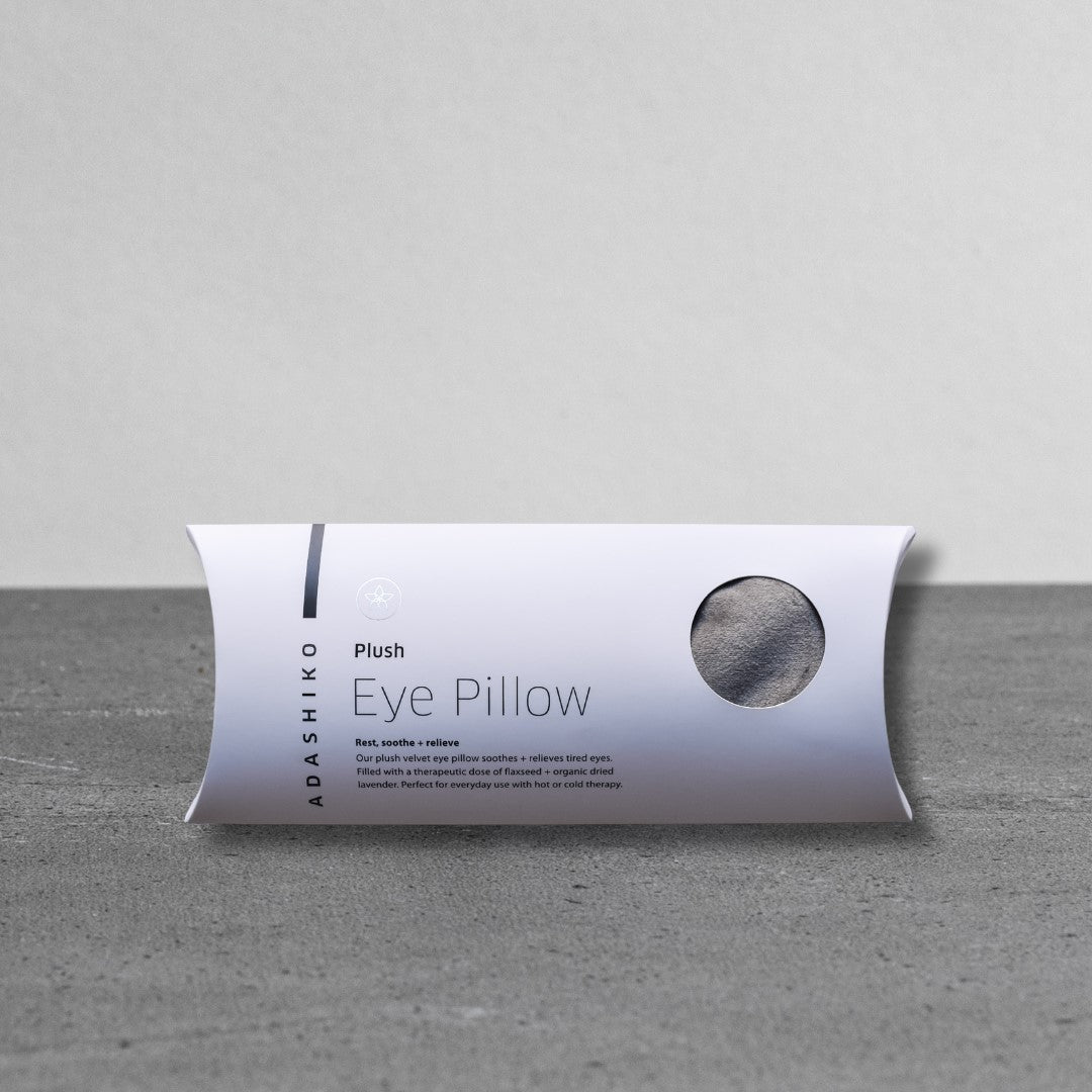 Plush Eye Pillow in its box | Adashiko Collagen | 100% Natural Skincare
