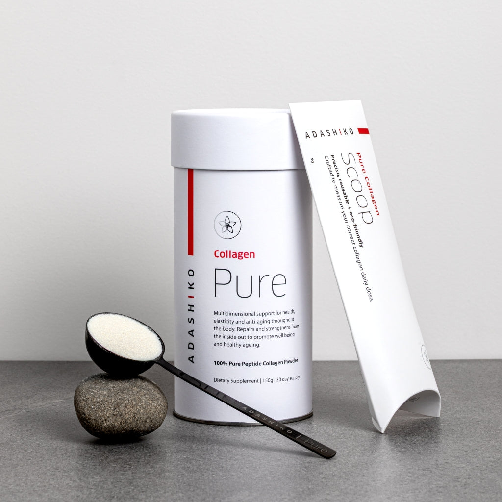 Tub of Pure Collagen Powder with Scoop (sold separately) | Adashiko Collagen | 100% Natural Skincare