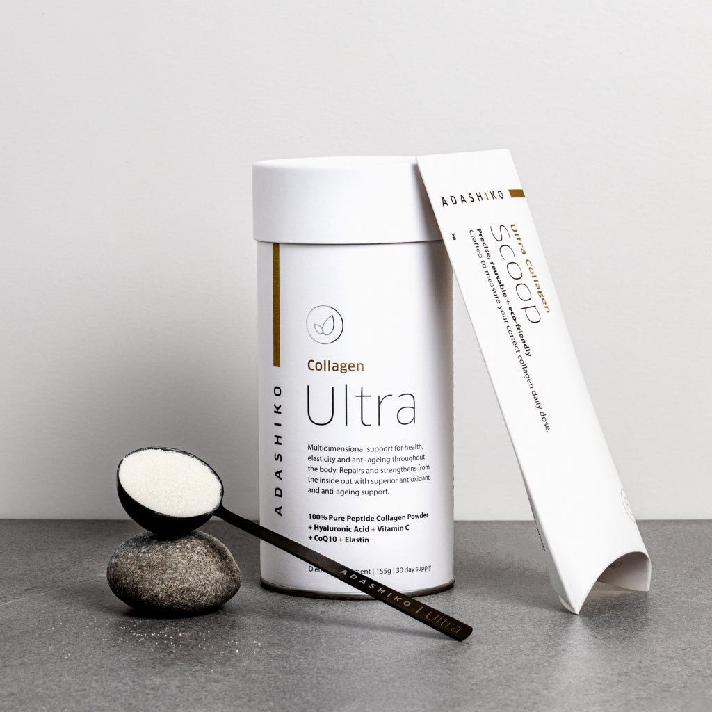 Tub of Ultra Collagen Powder with Scoop (sold separately) | Adashiko Collagen | 100% Natural Skincare