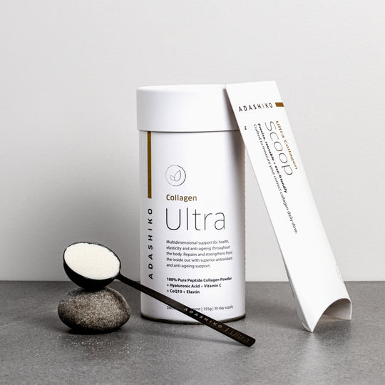 Tub of Ultra Collagen Powder with Scoop (sold separately) | Adashiko Collagen | 100% Natural Skincare