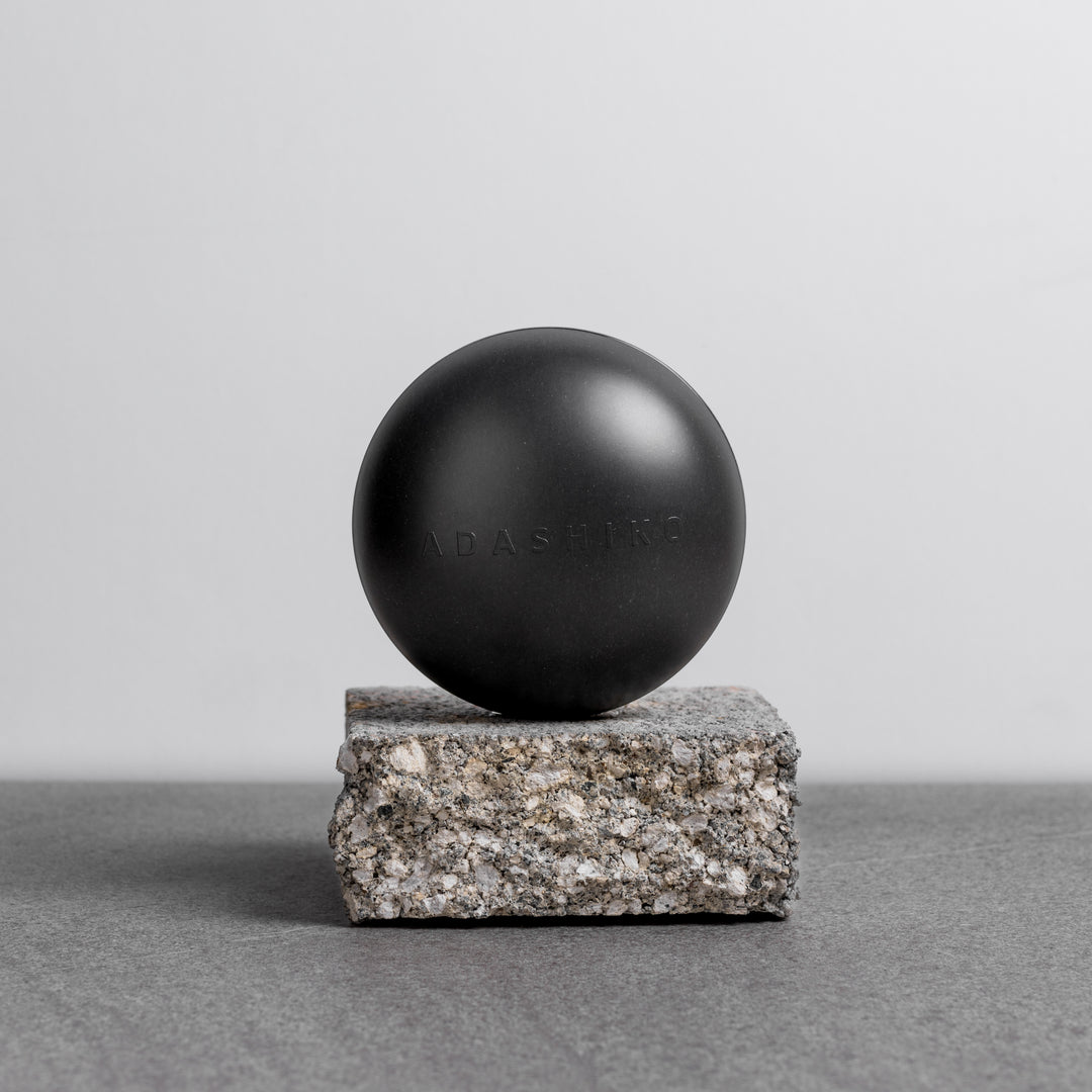 Collagen Cleanse Storage Case - Slate Grey - shown against a grey background | Adashiko Collagen | 100% Natural Skincare